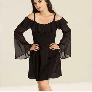 Hell Bunny Women's Black Evanora Dress Size S